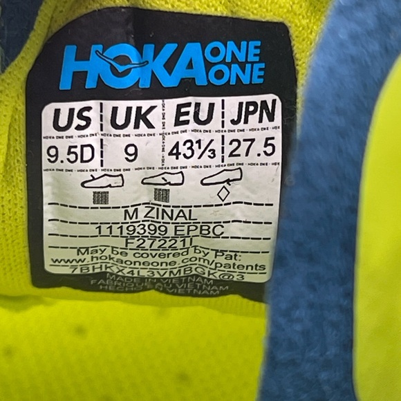 HOKA Zinal Mens Trail Running Shoes NWOB - Picture 8 of 9